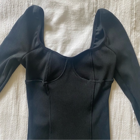 Ribbed Body-con Empire Midi Dress (XS) - Adika - Night Out! - Picture 3 of 4